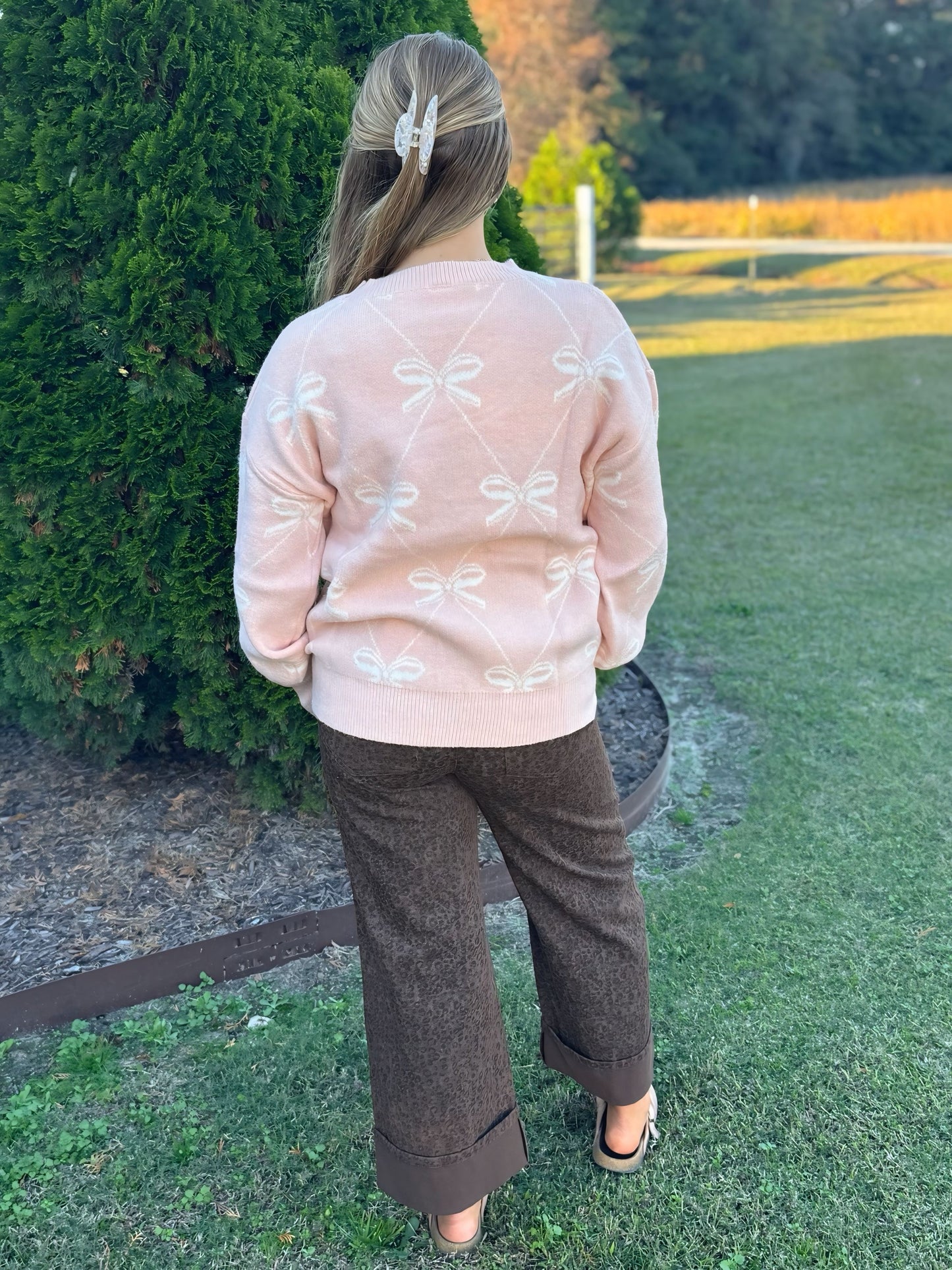 Sew in Love Bow Sweater Top