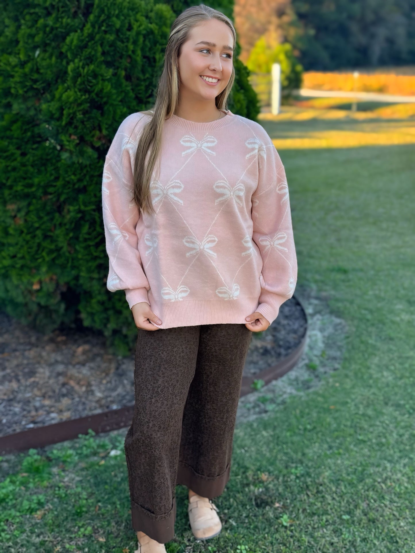 Sew in Love Bow Sweater Top