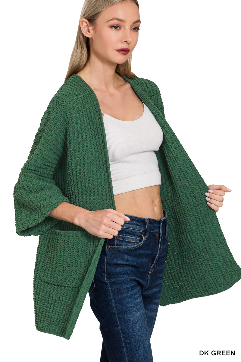 OVERSIZED OPEN CARDIGAN SWEATER Top