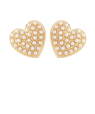 Pearl Heart Studs