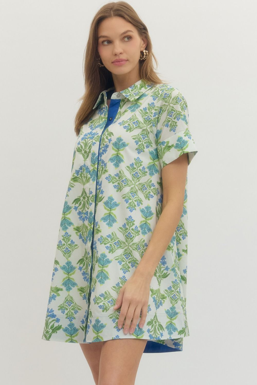 Entro Floral Mini Dress Reg/Plus