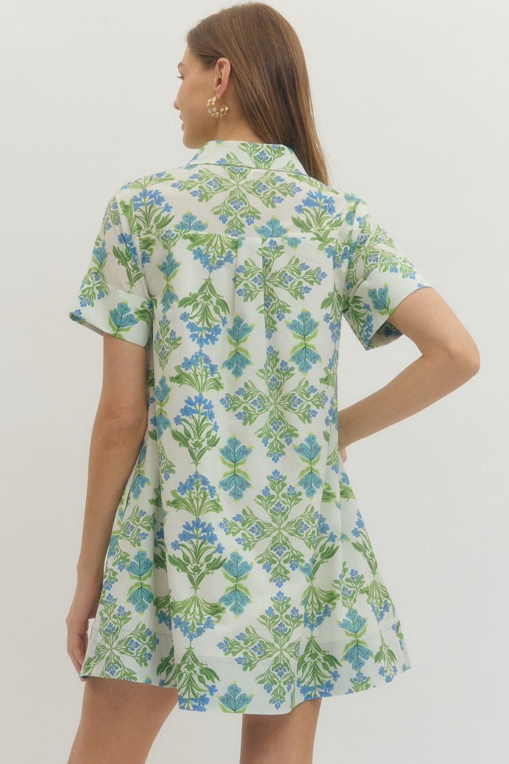 Entro Floral Mini Dress Reg/Plus