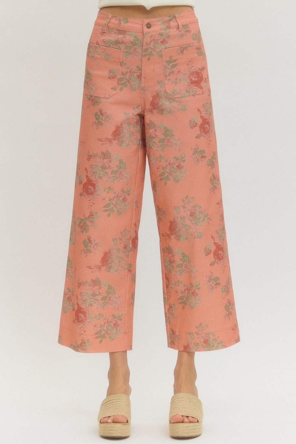 Entro Pink Floral Pant