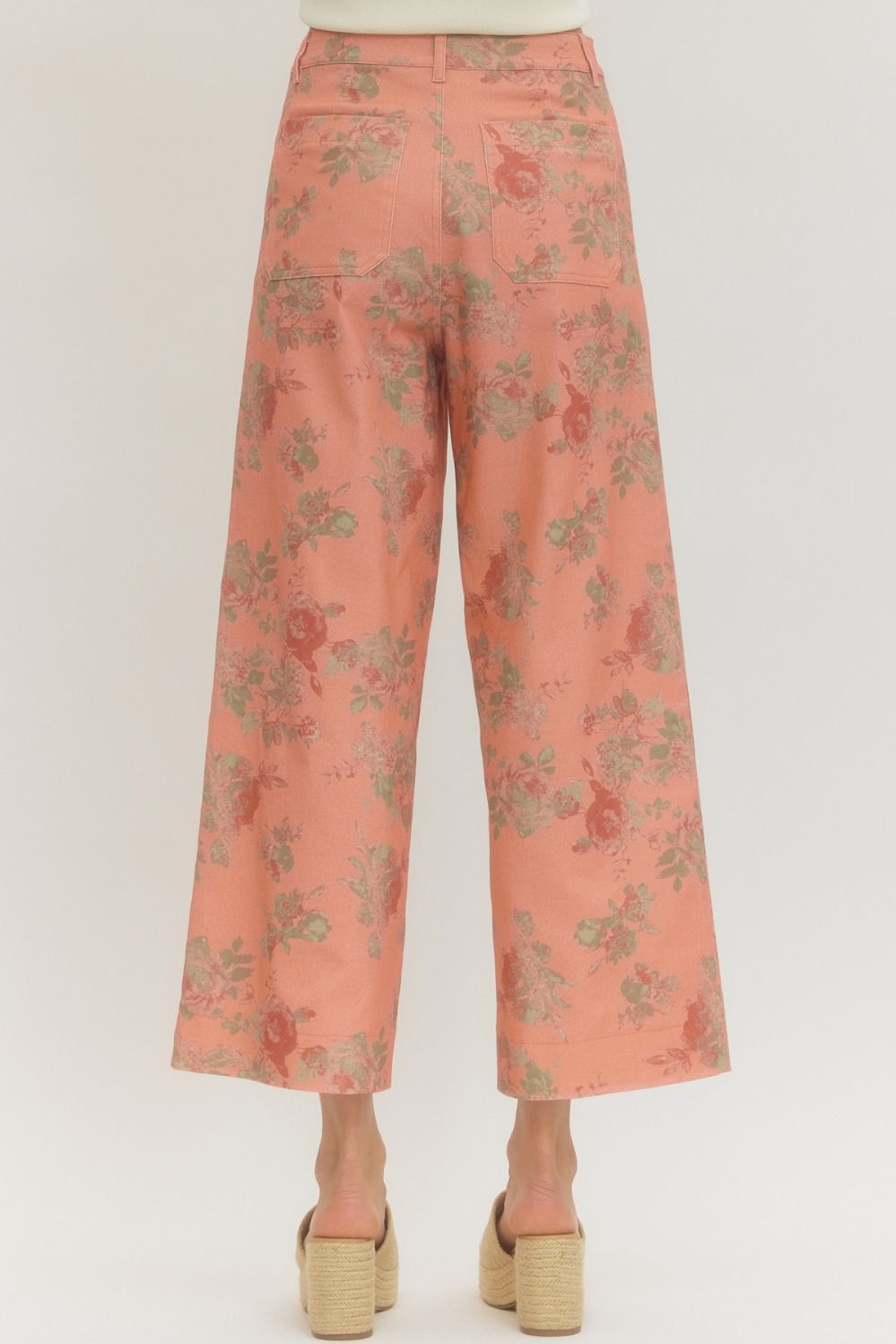 Entro Pink Floral Pant