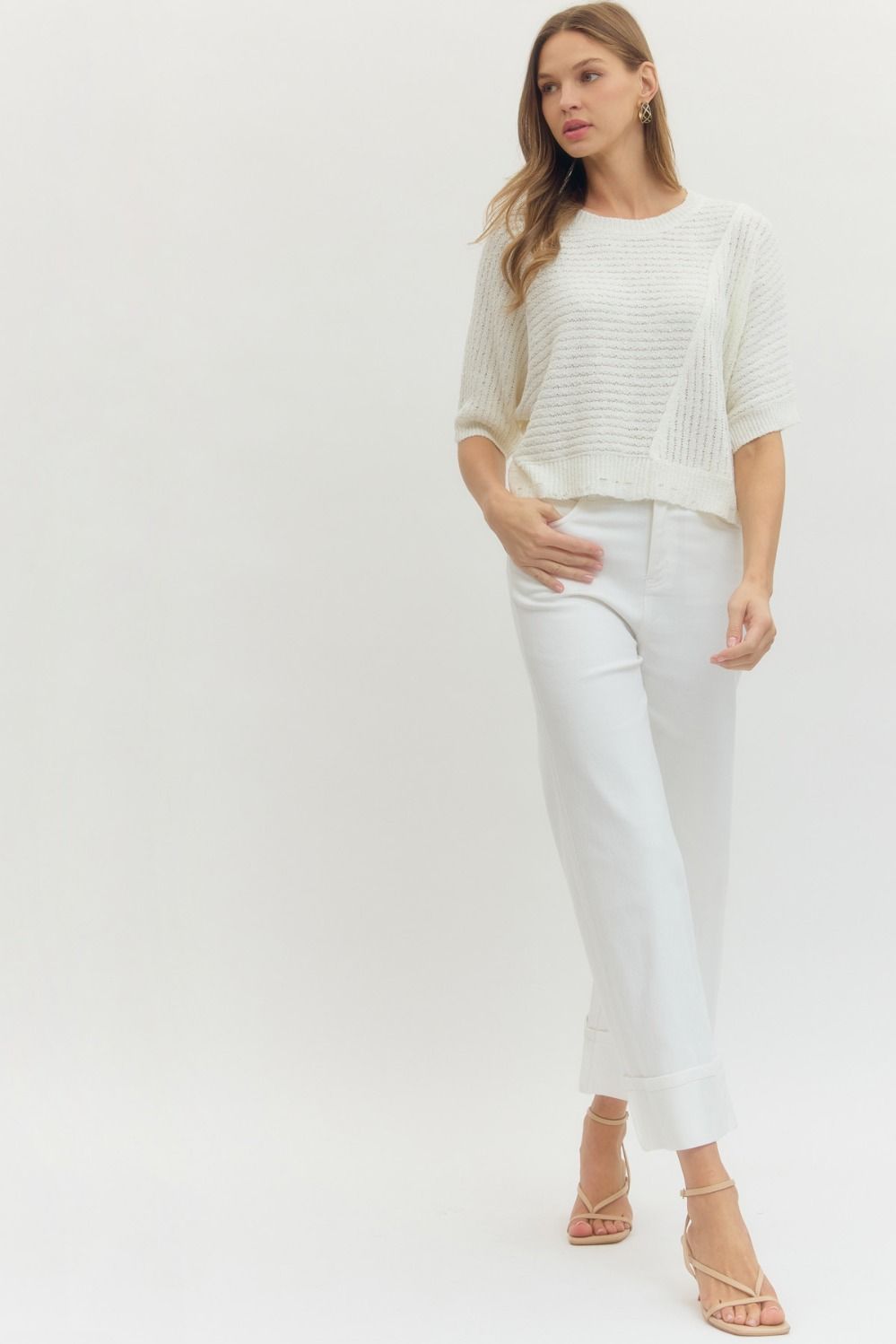 Entro Off White Pant